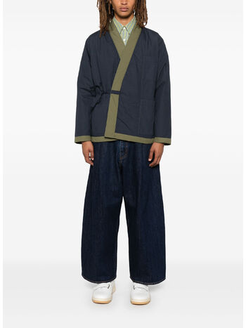 GIACCA REVERSIBLE KYOTO WORK, OLIVE/NAVY, small