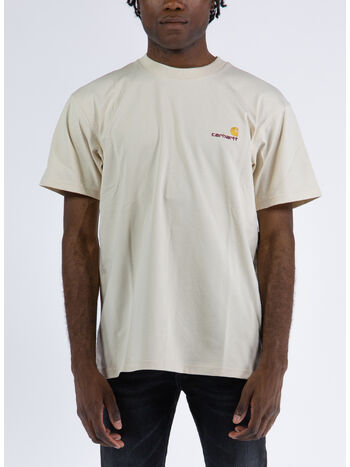 T-SHIRT S/S AMERICAN SCRIPT, 05XX NATURAL, small