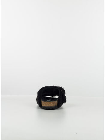 CIABATTA ARIZONA BIG BUCKLE SHEARLING, BLACK GOLD, small