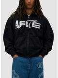 FELPA FULL ZIP GOOD ENERGY, BLACK, thumb