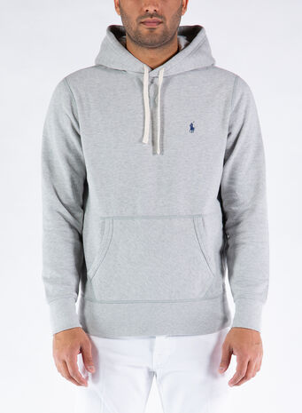 FELPA CON CAPPUCCIO FLEECE, ANDOVERHEATHER, small
