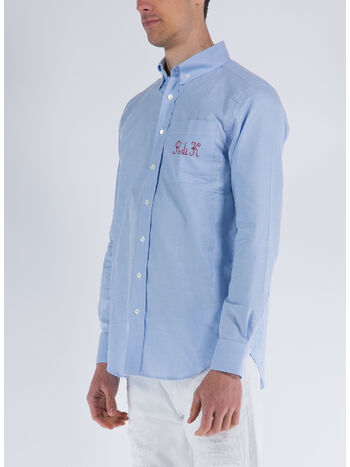 CAMICIA ROBE GIOVANI MERGA, A0A AZURE-WHITE, small