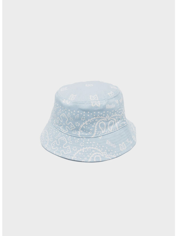 CAPPELLO BANDANA CANVAS UNISEX, 0199 BLUE/WHITE, large