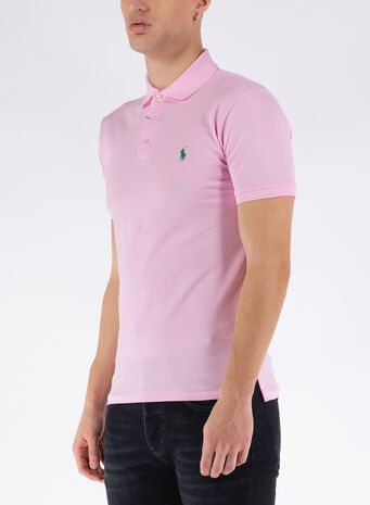 POLO A MANICHE CORTE, 202CARMELPINK, small