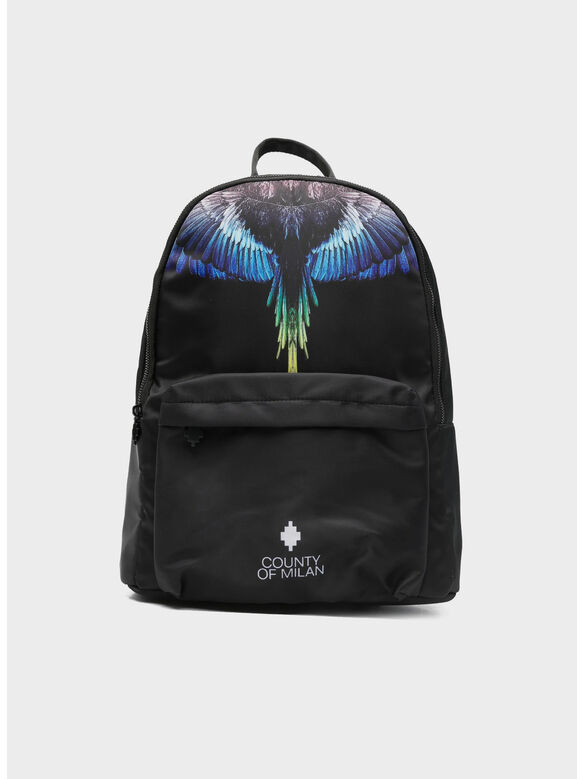 ZAINO PRINTED, BLACK / ROYAL WINGS, medium