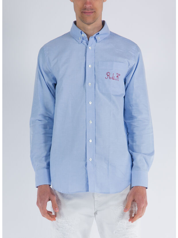 CAMICIA ROBE GIOVANI MERGA, A0A AZURE-WHITE, large