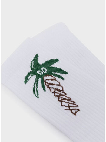CALZINI "SKETCHY", 0110 WHITE BLACK, small