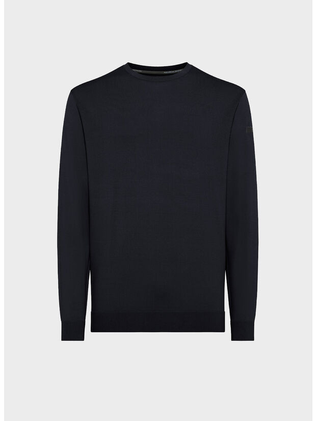 MAGLIONE MAXELL ROUND KNIT, 60 BLUE, large