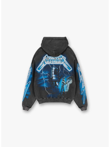 FELPA HOODIE METALLICA RIDE THE LIGHTNING, VINTAGE GREY, small