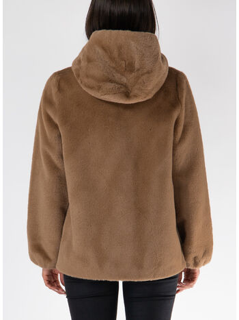 GIACCA CON CAPPUCCIO ORS, 021 BISCOTTO, small