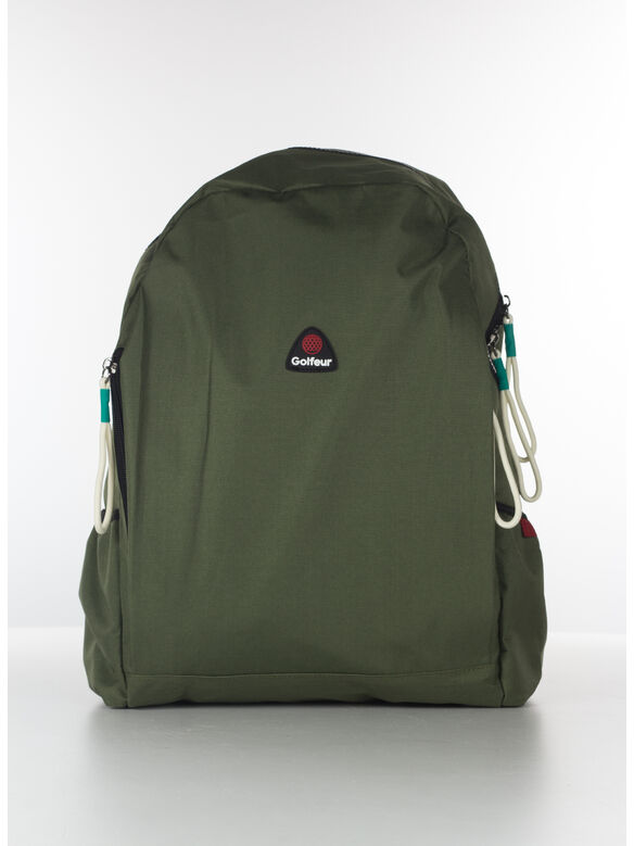 ZAINO CON PATCH LOGO UNISEX, 082 VERDE MILITARE/MILITARY GREEN, medium