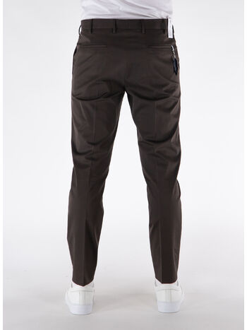 PANTALONE REBEL IN GABARDINA, 0180 MARRONE, small