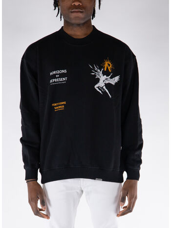 FELPA CREW ICARUS, 01 JET BLACK, small