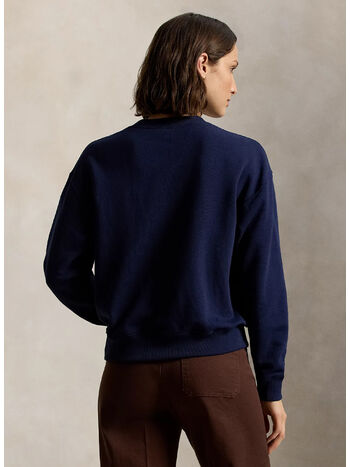 FELPA A GIROCOLLO LEGGERA, CRUISE NAVY, small