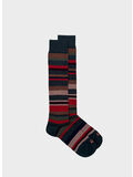 CALZA STRIPE MULTICOLOR UNISEX, 0206 VERDE / MULTICOLO, thumb