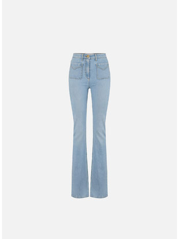 JEANS A ZAMPETTA CON TASCHINI, 192 LIGHT BLUE, small