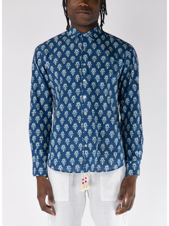 CAMICIA SIKELIA INDIGO SHAPE, 01707H 61, medium