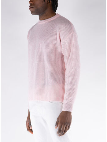MAGLIONE IN MAGLIA AIR RIB, 690 PINK, small