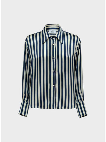 CAMICIA LE GALION, 1318 -CREAM/DEEP BLU, small