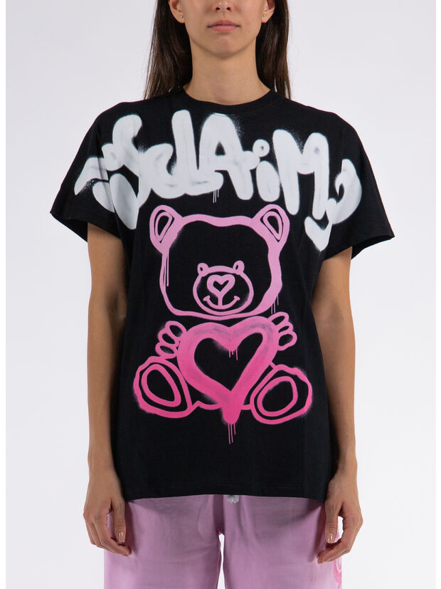 T-SHIRT BEAR SPRAY, NERO, large