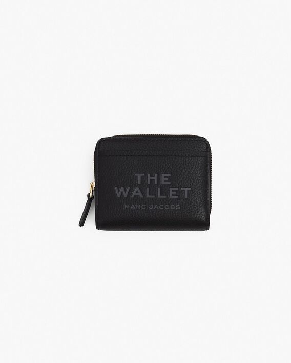 PORTAFOGLIO THE LEATHER MINI COMPACT, 001 BLACK, medium