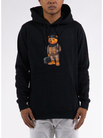 FELPA HOODIE FILOU, 01 BLACK, small
