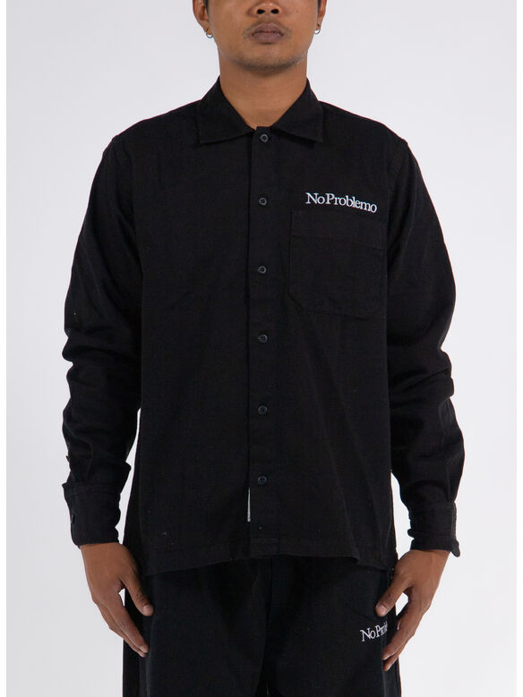 CAMICIA NO MINI PROBLEMO UNIFORM, BLK BLACK, medium