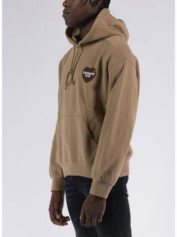 FELPA HEART SWEAT, 07EXX DUSTY H BROWN, small