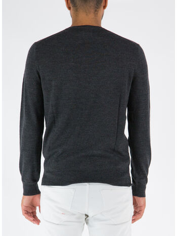 MAGLIONE GIROCOLLO, DARK GRANITE HTHR, small