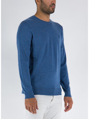 MAGLIONE GIROCOLLO, TWILIGHT BLUE HEATHE, small