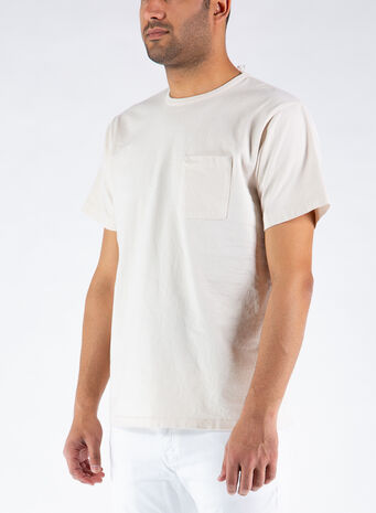 T-SHIRT BASIC, OFF, small