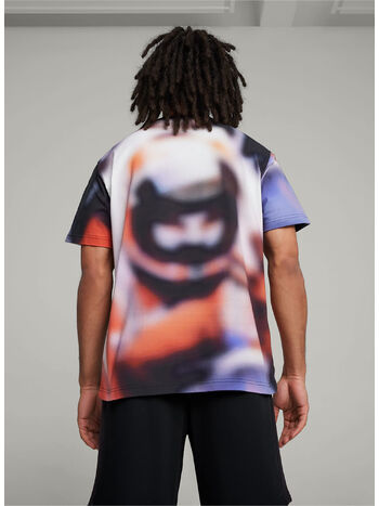 T-SHIRT PUMA X PLEASURES AOP TEE, 02 Puma White, small