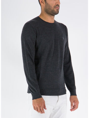 MAGLIONE GIROCOLLO, DARK GRANITE HTHR, small