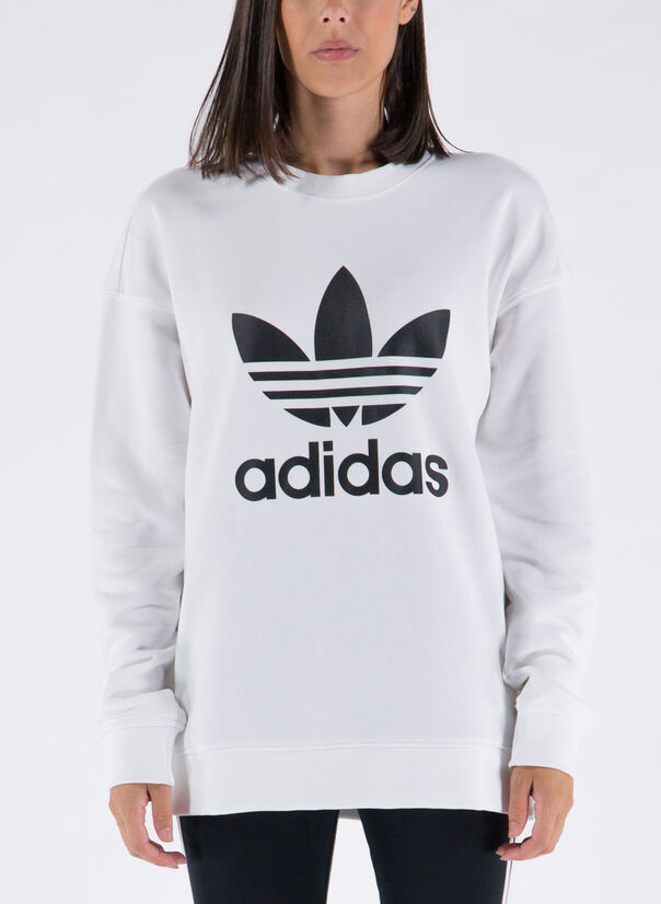 white adidas pullover