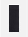SCIARPA CON PATTERN LOGO, 110 NERO, thumb