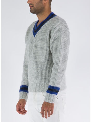 MAGLIONE MISTO LANA CON SCOLLO A V, AASH ASH, small
