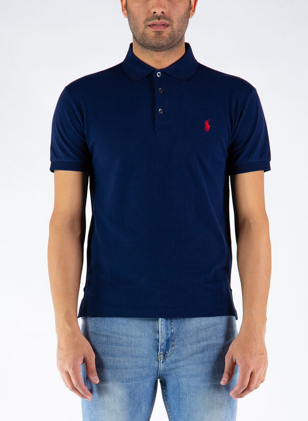 POLO A MANICHE CORTE, FRENCHNAVY, large