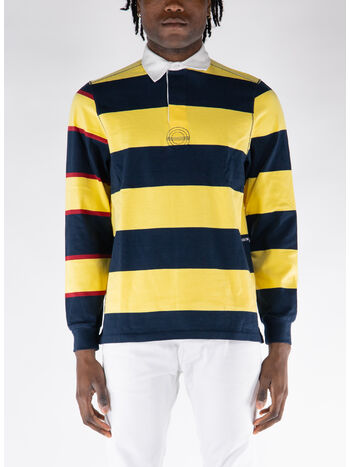 POLO STRIPED LOGO RUGBY SWEAT, SNAPDRAGON, small
