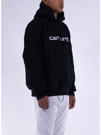 FELPA HOODED, 0D2XX BLACK/WHITE, small