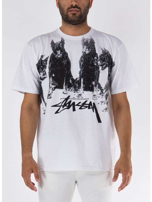 T-SHIRT DOBERMANS, WHITE, large