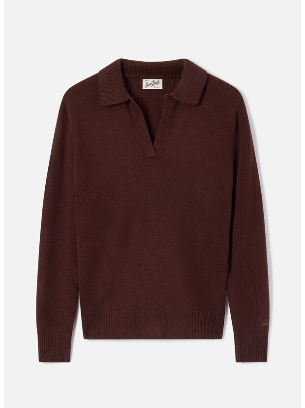 POLO EZE WOOL, 00040M 18 BROWN, large