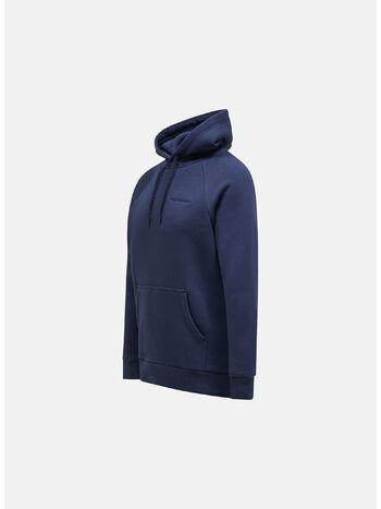 FELPA HOODIE ORIGINAL SMALL LOGO, BLUE SHADOW, small