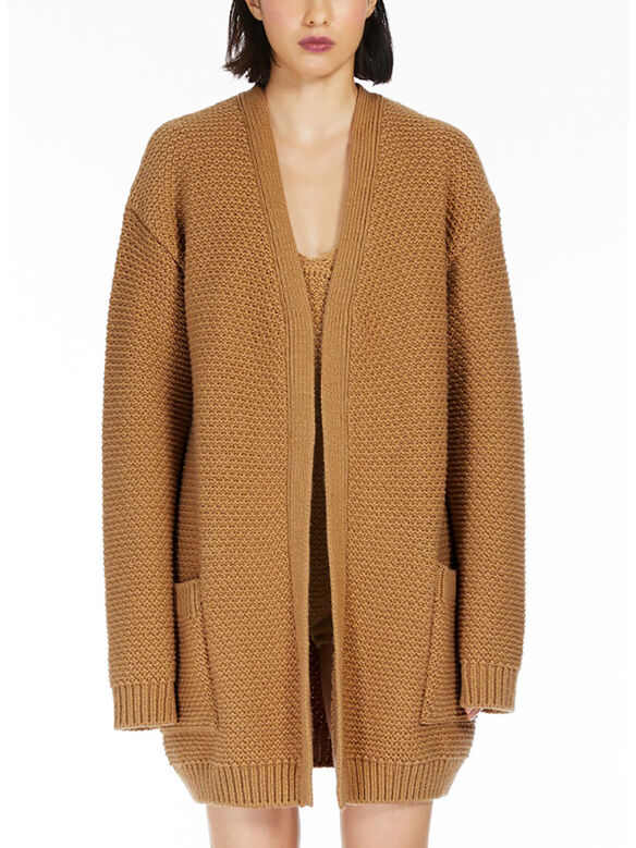 CARDIGAN ABISSI, 007 TABACCO, medium