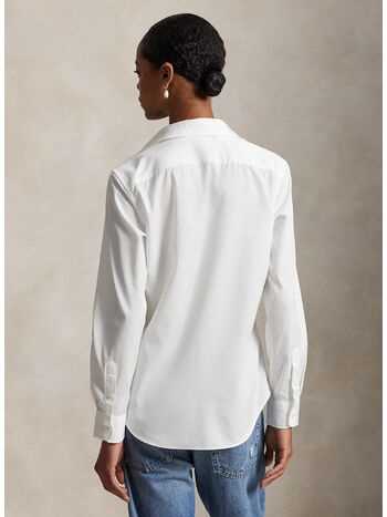 CAMICIA IN COTONE, WHITE, small