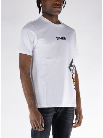 T-SHIRT STAMPATA, BIANCO, small