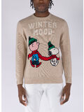 MAGLIONE HERON CHARLIE SNOOPY MOOD, 09770E BEIGE, thumb