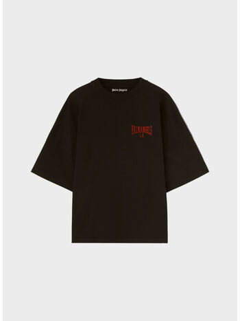 T-SHIRT COLLEGE, 1026 BLACK/DARK RED, small