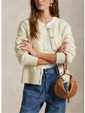 CARDIGAN A TRECCE IN LANA E CASHMERE, AUTHENTIC CREAM, thumb