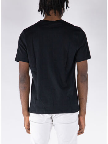 T-SHIRT GIROCOLLO CON STAMPA, NERO, small