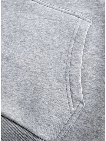 FELPA HOODIE ORIGINAL SMALL LOGO, MED GREY MELANGE, small